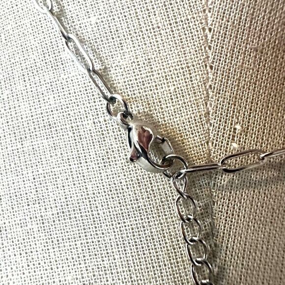 Sterling Silver Celtic Knot Pendant Necklace with Turquoise-Colored Stone - Picture 5 of 7